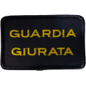 Patch Guardia Giurata 8 x 5 cm (Blu)